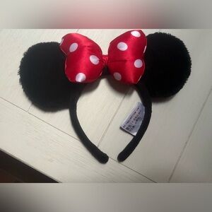Disney Black and Red Minnie Mouse Ears Headband